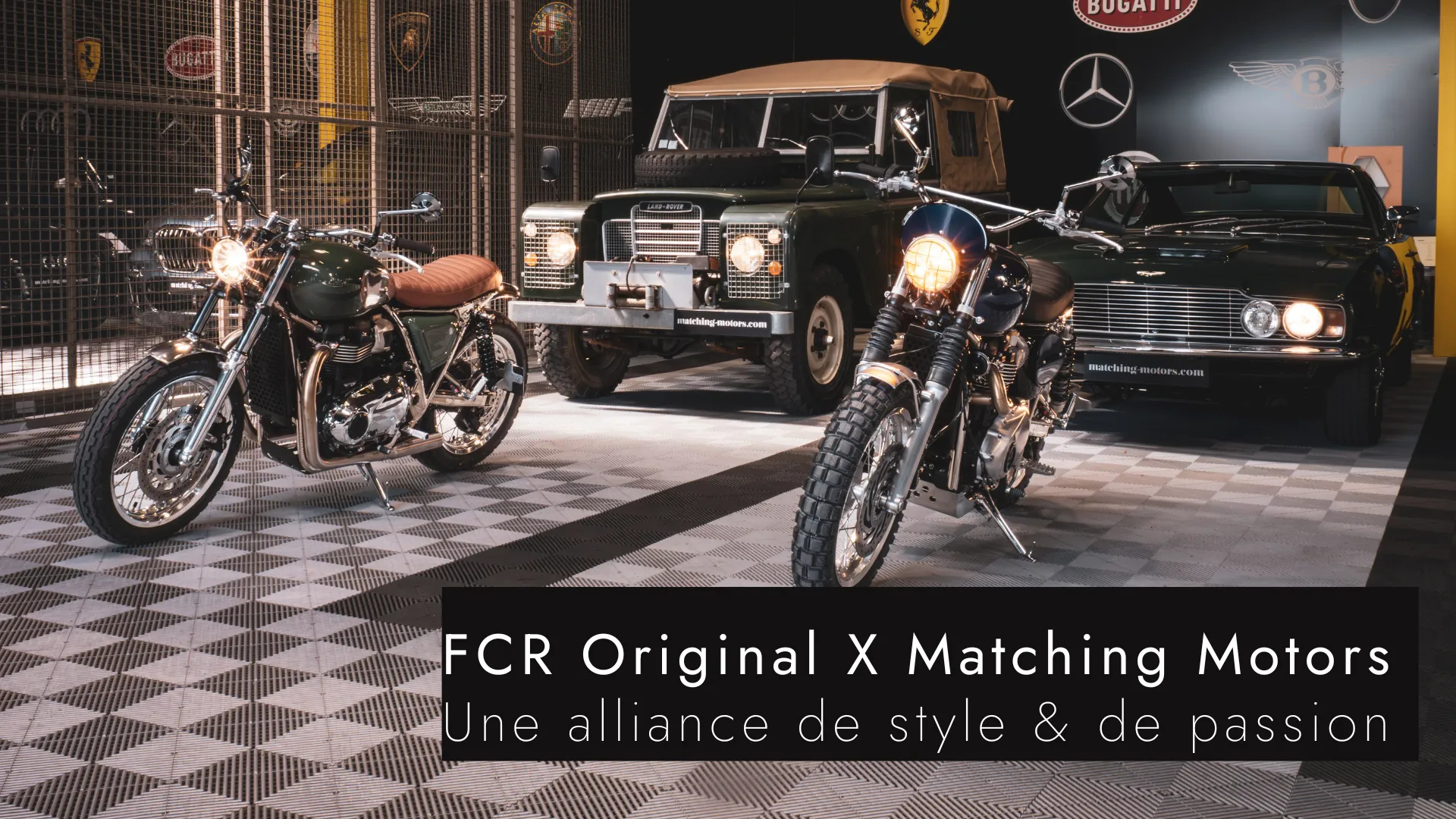 FCR Original x Matching Motors : Une alliance de style et de passion