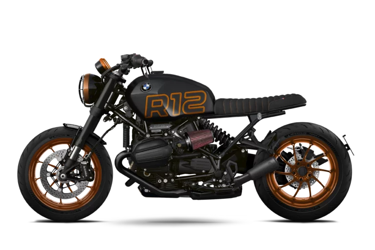 Kit Rehausseur Guidon Moto Pour BMW R12, R NineT - Surélévation 40 Mm, Recul 27 Mm - En Alliage Aluminium Argenté