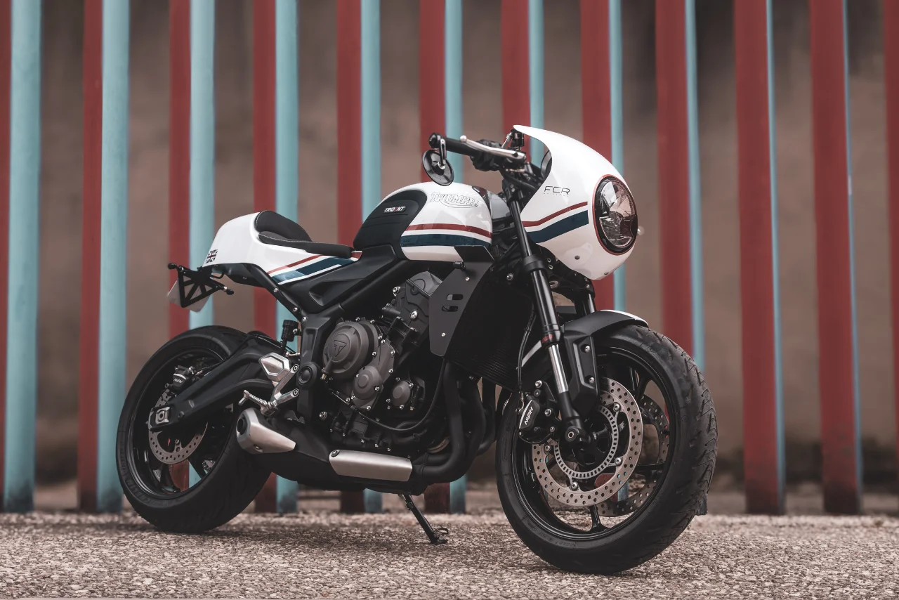 Triumph Trident RS 660 FCR Original – ligne d’échappement inox céramique noire