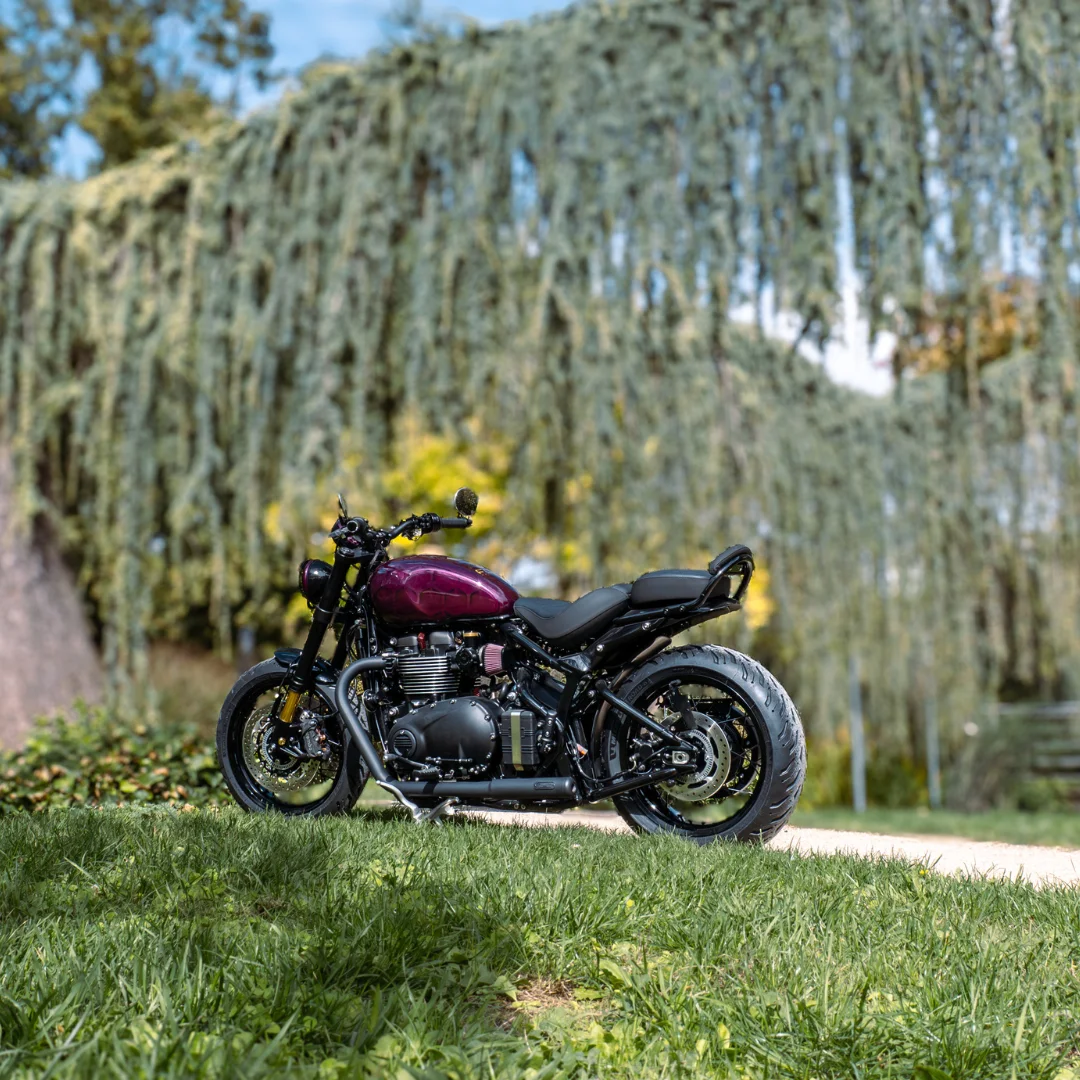 Triumph Bonneville Speedmaster : la nouvelle création FCR Original issue du Bobber