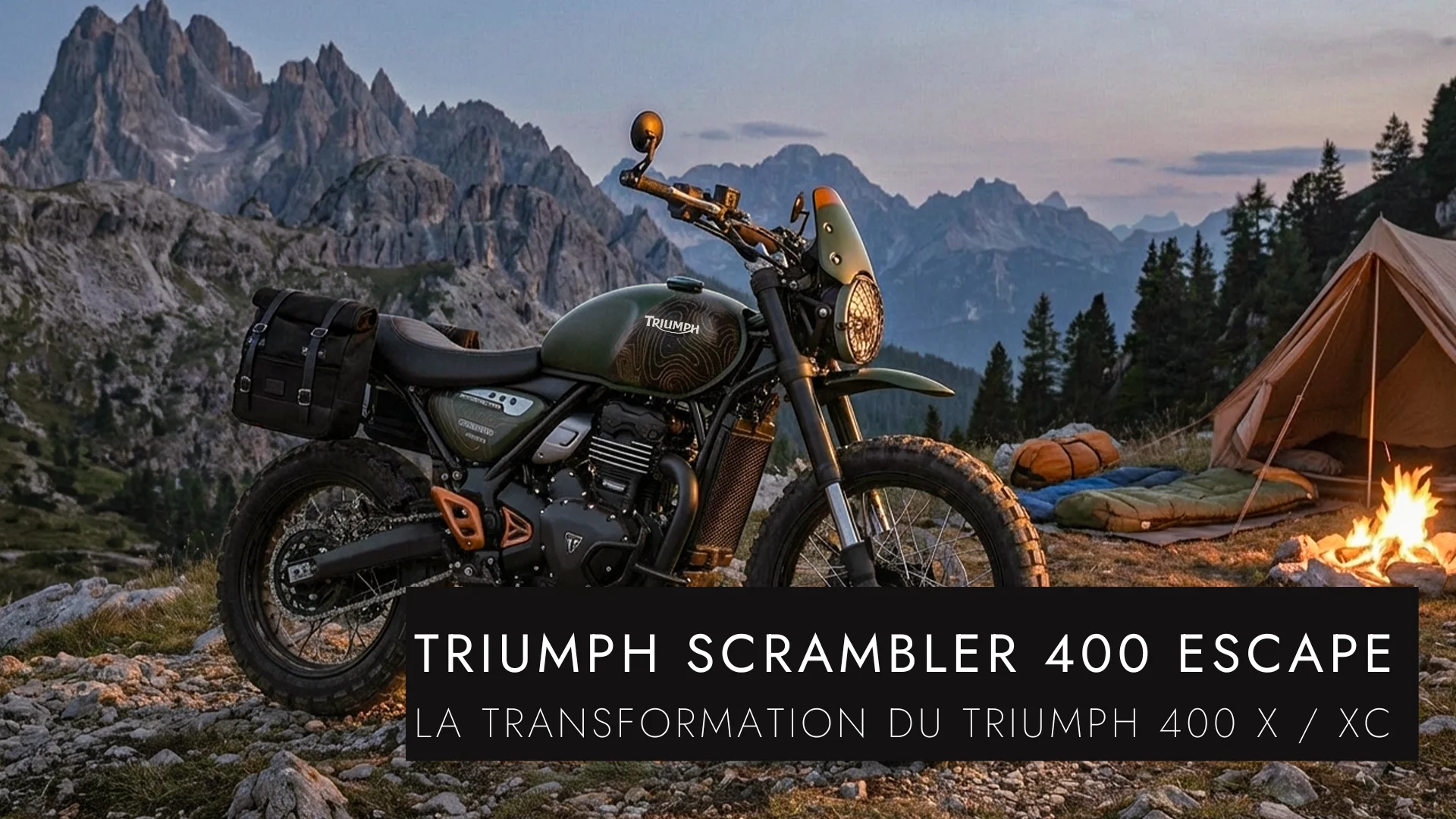 Nouvelle préparation : Triumph Scrambler 400 Escape