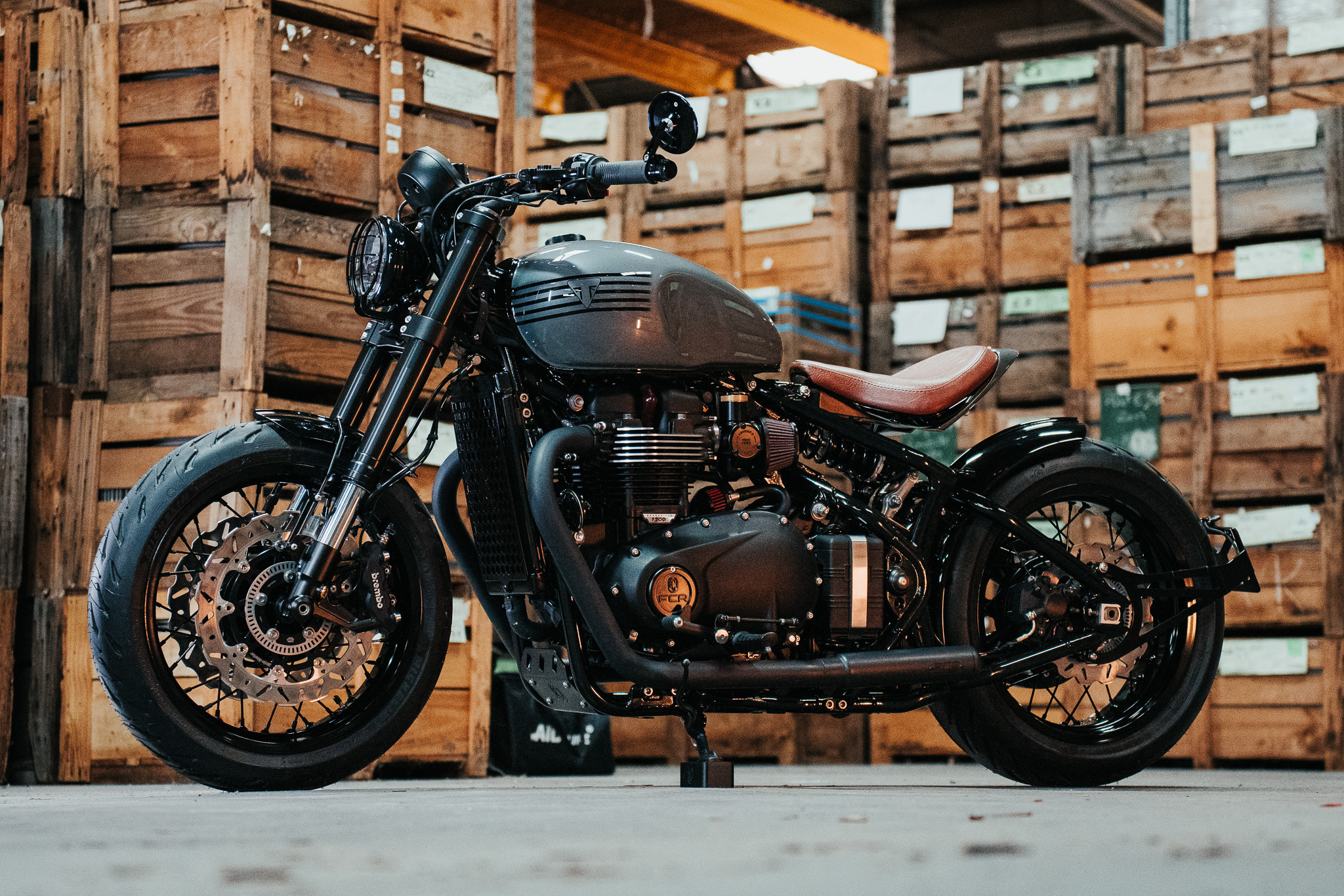Triumph Bobber préparé par FCR Original, compatible permis A2 une fois bridé